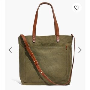 Madewell Green travel tote